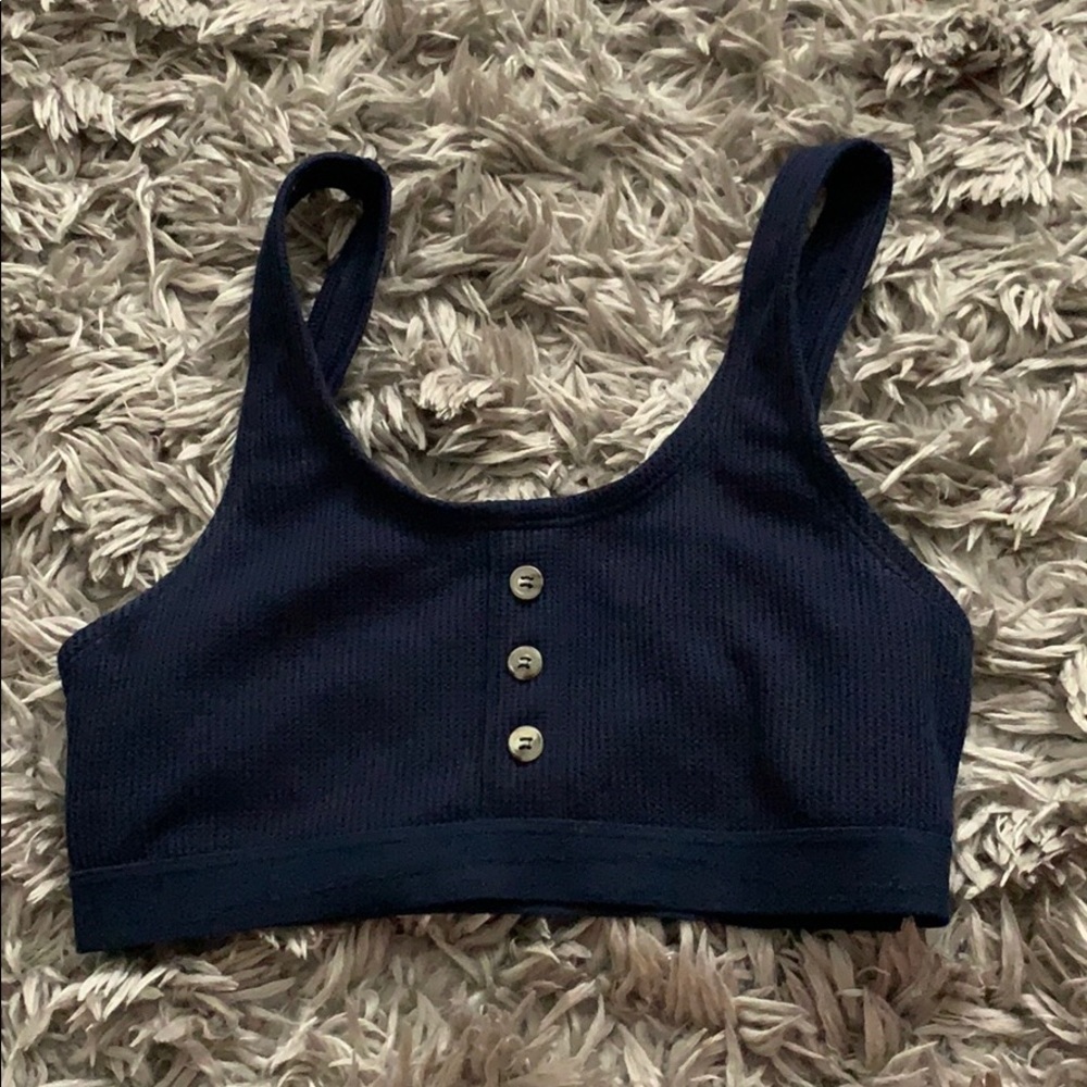 Navy blue bralette top